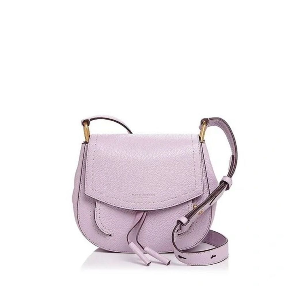 THE MARC JACOBS Maverick Mini Leather Shoulder Bag in Lilac/Lavendar